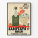 Vintage juliste oluesta Sanitätsbräu Insternburg