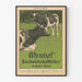 Menzel 1899 maatalouskalenterin vintagejuliste lehmistä