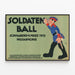 Myytyjen sotilaiden ball 1912 - vintage sotilaskoriste seinätaulu — kehystetty taideteos seinällä