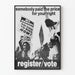 Vintagemilitantti juliste äänestysrekisteristä ja kansalaisoikeuksista
