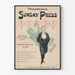 Vintage Philadelphia Sunnuntai Lehti 1896 - Retroseinäkke