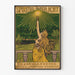 Vintage juliste Spiritus Gloeilicht seinäkoriste