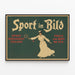 Vintage urheilujuliste Sport im Bild - Urheilullinen ja taiteellinen seinäkoriste — kehystetty taideteos seinällä