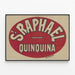 Vintage Juliste St Raphaël Quinquina - Retroseinän koriste — kehystetty taideteos seinällä