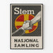 Vintage Juliste Stem Nasjonal Samling Pää Kiristetty
