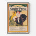 Vintage sunnuntai-painos Philadelphia 1896 -juliste