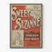 Vintage juliste Sweet Suzanne retroseinäkoriste