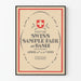 Vintage Sveitsi Näytemessut Basel 1921 Juliste