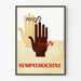 Sympathocrine juliste - Vintage-tyylinen graafinen seinäkoriste