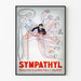Sympathyl-verenkierto- ja hermostojärjestelmän vintage-medicinska juliste