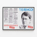 Vintagejuliste T IS REMCO seinäkoristelu retro Artem Legrand — kehystetty taideteos seinällä