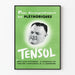 Vintage vihreä juliste Tensol mainos seinäkoriste