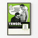 Vintage lääketieteellinen juliste TENSOL - retroseinäsuunnittelu terveys