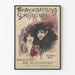 Vintagejuliste Exposition G.H. Grauss - Kunstzaal De Bijenkorf Amsterdam 1918