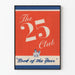 Vintagejuliste The 25 Club Vuoden kirja