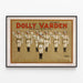 Vintagemusiikkijuliste Dolly Varden The Aborn Companyltä — kehystetty taideteos seinällä