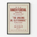Vintage-teatterin juliste « The Amazing Dr. Clitterhouse » Baker Federal Theatre