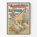 Vintage juliste Cirque Barnum & Bailey kirahvi vauva Bumberno