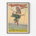 Vintage juliste Cirque Barnum & Bailey - Japanilainen akrobaatti narulla
