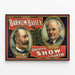 Vintagejuliste The Barnum Bailey Maailman suurin show — kehystetty taideteos seinällä