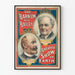 Vintage Barnum and Bailey Maailman suurin show -juliste
