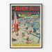 Vintage juliste vesikaupunkiteatterista Barnum & Bailey