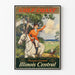 Vintage juliste Gulf Coast Sports et Équitation Illinois Central