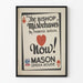 Vintagejuliste 'The Bishop Misbehaves' seinäkoristeluun