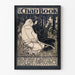 Art Nouveau -juliste The Chap Book - mustavalkoinen vintage-illustraatio