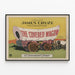 Vintage juliste The Covered Wagon retroseinäkoriste — kehystetty taideteos seinällä