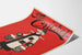 Vintagejuliste The Cricket Two Cents punainen ja musta