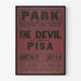 Vintage juliste Pisan Paholainen teatteri