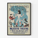 Vintage teatterijuliste Keisarin uudet vaatteet