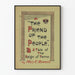 Vintage juliste koristeeksi The Friend of the People