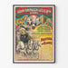 Vintage juliste Adam Forepaugh & Sells Bros - Historiallinen sirkusesitys