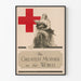 Vintage juliste The Greatest Mother in the World - Ristiristin seinäkoristelu