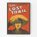 Vintage Juliste The Lost Trail - Lattia- ja seinäkoristelu lännenhenkinen