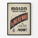 Vintage juliste Mason Opera House The Milky Way