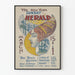 Vintage Juliste New York Sunday Herald 1896