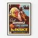 Vintage juliste The Patriot - Klassisen elokuvan seinäkoristelu