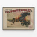 Vintagejuliste The Pony Express - Lattia- ja seinäkoriste lännenhenkinen — kehystetty taideteos seinällä