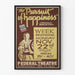 Vintage teatterijuliste The Pursuit of Happiness