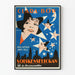Vintage juliste Solskensflickan - Juliste seinäkoriste elokuvatyylinen retro