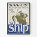 Vintage juliste The Ship seinäkoriste laiva