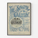 Vintage juliste The Singer in the Gallery -tyylinen musiikkilista