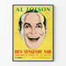 Vintage juliste seinäkoriste The Singing Fool Al Jolson