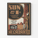 Vintage juliste The Sun and I - teemainen seinäkoristelu Muinaisen Egyptin aiheesta