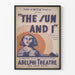 Teatterin juliste The Sun and I - vintage art déco -tyyli