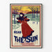 Vintagejuliste The Sun - Talvinen luistelukilpailu