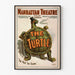 Vintage teatterijuliste Manhattan The Turtle